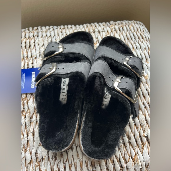 Birkenstock Arizona Big buckle shearling slide - Picture 7 of 7